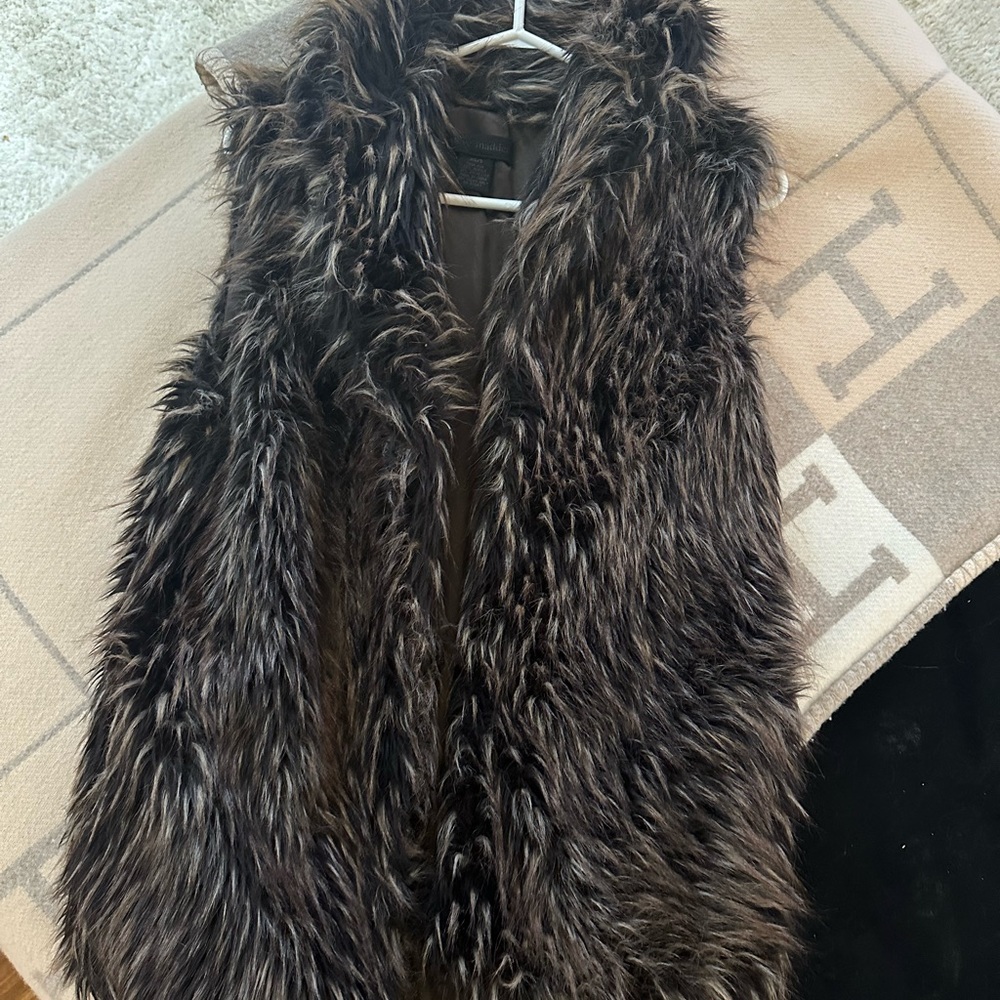 Steve Madden faux fur vest